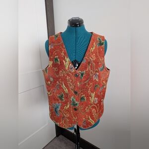 Vintage 90's BFA Classics tapestry vest
